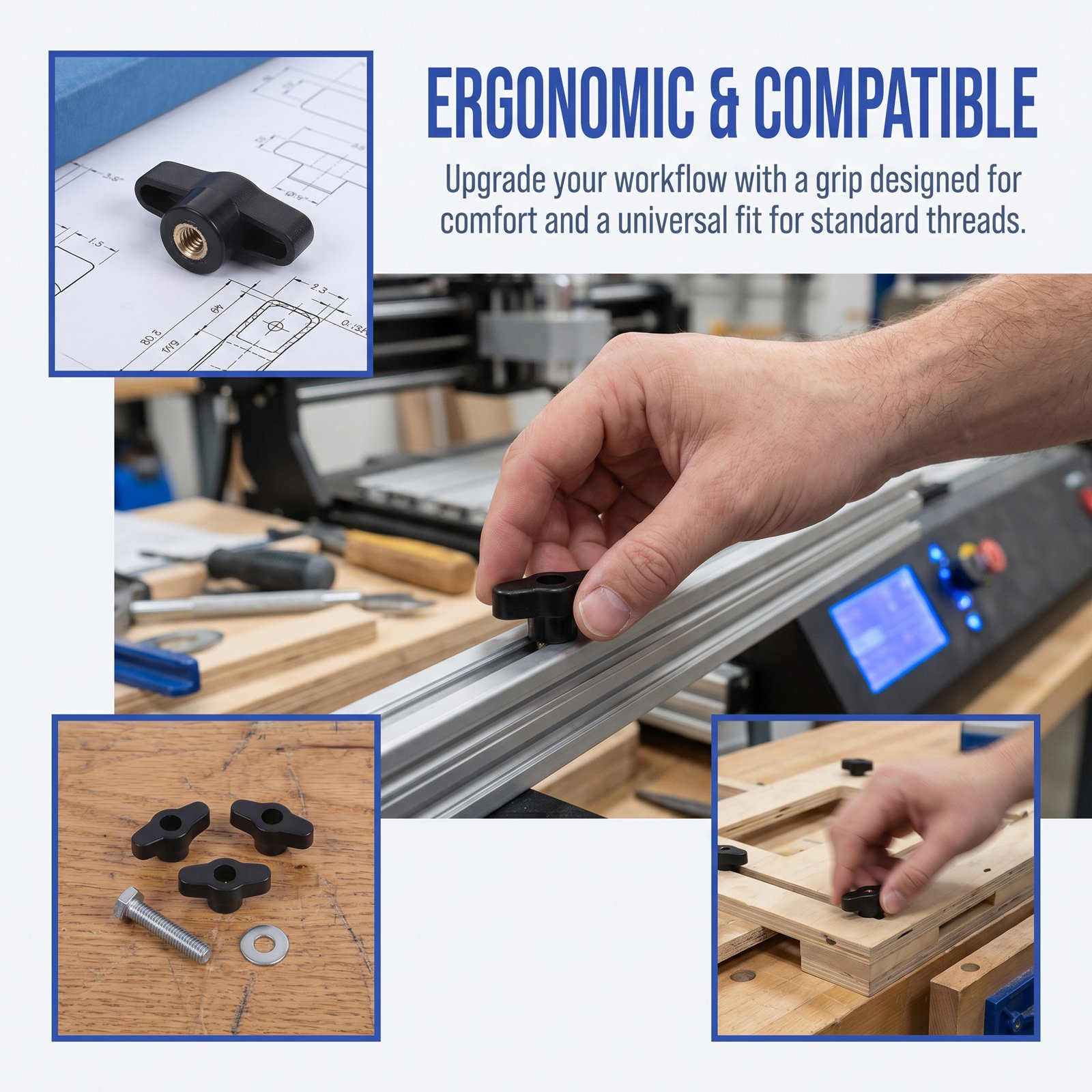 10 stuks ergonomische knoppen  - Drill Press recensie en prijs